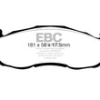 Load image into Gallery viewer, EBC 97-98 Dodge Dakota 2WD 2.5 Yellowstuff Front Brake Pads - Main Product View