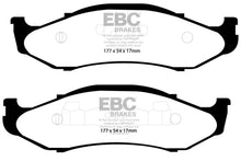 Load image into Gallery viewer, EBC 97-99 Jeep Cherokee 2.5 82mm High Rotors Greenstuff Front Brake Pads - Main Product View