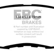 Load image into Gallery viewer, EBC 97 Acura CL 2.2 Yellowstuff Front Brake Pads - Main Product View