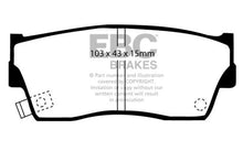 Load image into Gallery viewer, EBC 98-00 Chevrolet Tracker 1.6 (2 Door) Greenstuff Front Brake Pads - Main Product View