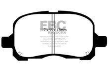 Load image into Gallery viewer, EBC 98-02 Chevrolet Prism 1.8 Ultimax2 Front Brake Pads - Main Product View