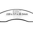 Load image into Gallery viewer, EBC 98-03 Dodge B250 B2500 Cargo 2500 Van 3/4 Ton Yellowstuff Front Brake Pads - Main Product View