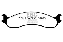 Load image into Gallery viewer, EBC 98-03 Dodge B250 B2500 Cargo 2500 Van 3/4 Ton Yellowstuff Front Brake Pads - Main Product View