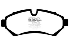 Load image into Gallery viewer, EBC 98-04 Cadillac Seville 4.6 Ultimax2 Front Brake Pads - Side View