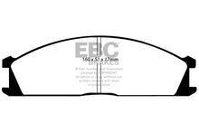 Load image into Gallery viewer, EBC 98-04 Nissan Frontier 2.4 2WD Ultimax2 Front Brake Pads - Side View