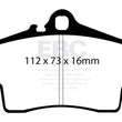 Load image into Gallery viewer, EBC 98-05 Porsche 911 (996) (Cast Iron Rotor only) 3.4 Carrera 2 Bluestuff Rear Brake Pads - Main Product View