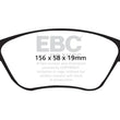 Load image into Gallery viewer, EBC 98-05 Volvo C70 2.3 Turbo T5 (16in Wheels) Redstuff Front Brake Pads - Main Product View