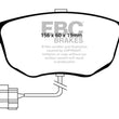 Load image into Gallery viewer, EBC 98-99 Ford Contour 2.5 SVT Ultimax2 Front Brake Pads - Side View