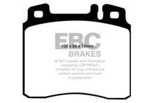 Load image into Gallery viewer, EBC 98-99 Mercedes-Benz CL500 5.0 Redstuff Front Brake Pads - Side View