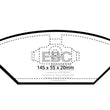 Load image into Gallery viewer, EBC 98-99 Volkswagen Beetle 2.0 Greenstuff Front Brake Pads - Main Product View