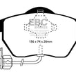 Load image into Gallery viewer, EBC 99-01 Audi A4 1.8 Turbo (B5) Yellowstuff Front Brake Pads - Main Product View