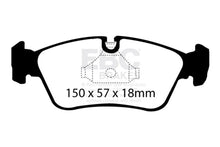 Load image into Gallery viewer, EBC 99-02 BMW Z3 2.5 Redstuff Front Brake Pads - Side View