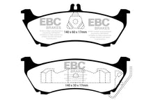 Load image into Gallery viewer, EBC 99-02 Mercedes-Benz M-Class (ML) ML320 3.2 Redstuff Rear Brake Pads - Main Product View