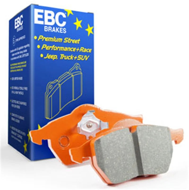 EBC 99-03 Aston Martin DB7 5.9 Orangestuff Front Brake Pads - Back View