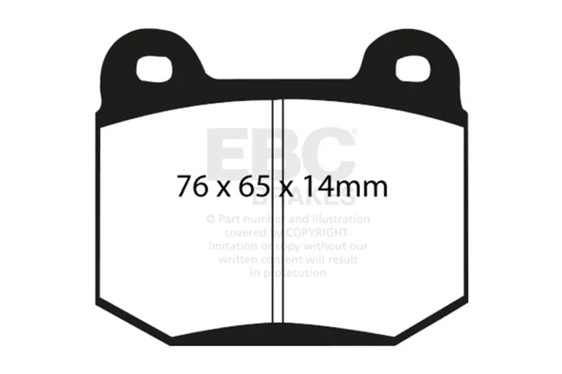 EBC 99-03 Mitsubishi Lancer Evolution 2.0 Turbo Bluestuff Rear Brake Pads - Main Product View