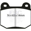 Load image into Gallery viewer, EBC 99-03 Mitsubishi Lancer Evolution 2.0 Turbo Redstuff Rear Brake Pads - Main Product View