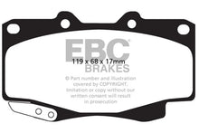 Load image into Gallery viewer, EBC 99-04 Toyota Tacoma 4WD 2.7 Greenstuff Front Brake Pads - Main Product View