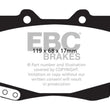 Load image into Gallery viewer, EBC 99-04 Toyota Tacoma 4WD 2.7 Yellowstuff Front Brake Pads - Main Product View