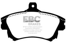 Load image into Gallery viewer, EBC 99-04 Volvo S40 1.9 Turbo T4 (200 BHP) Yellowstuff Front Brake Pads - Main Product View