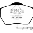 Load image into Gallery viewer, EBC 99-06 Audi TT 1.8 Turbo Yellowstuff Front Brake Pads - Side View