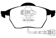 Load image into Gallery viewer, EBC 99-06 Audi TT 1.8 Turbo Yellowstuff Front Brake Pads - Side View