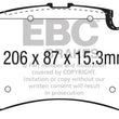 Load image into Gallery viewer, EBC 2015+ Mercedes-Benz C63 Amg (W205) 4.0L Twin Turbo Bluestuff Front Brake Pads - Main Product View