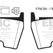 Load image into Gallery viewer, EBC 2018+ Audi TT RS Quattro 2.5L Turbo Bluestuff Front Brake Pads - Side View
