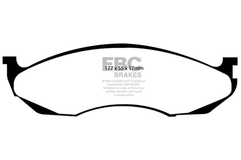 EBC Brakes Extra Duty Performance Truck and SUV Brake Pads - Main Product View