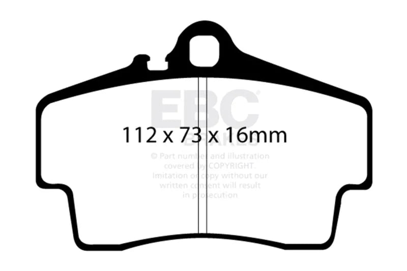 EBC Brakes Greenstuff 2000 Series Sport Pads - Side View