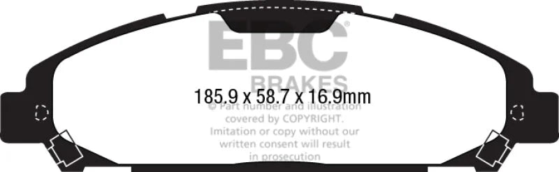 EBC Brakes Greenstuff 2000 Series Sport Pads - Side View