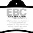 Load image into Gallery viewer, EBC Brakes Redstuff Ceramic Brake Pads - Side View