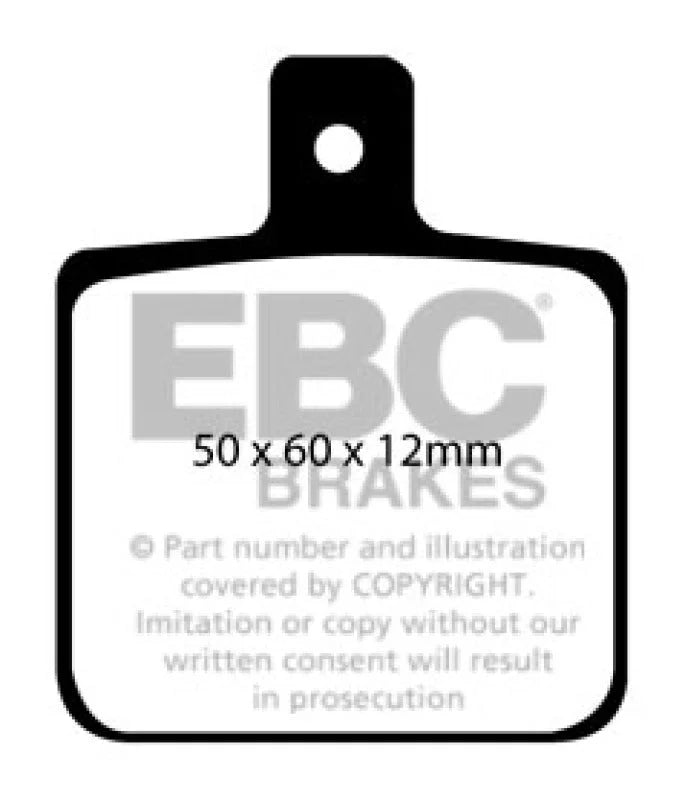 EBC Brakes Yellowstuff Performance Brake Pads - Side View