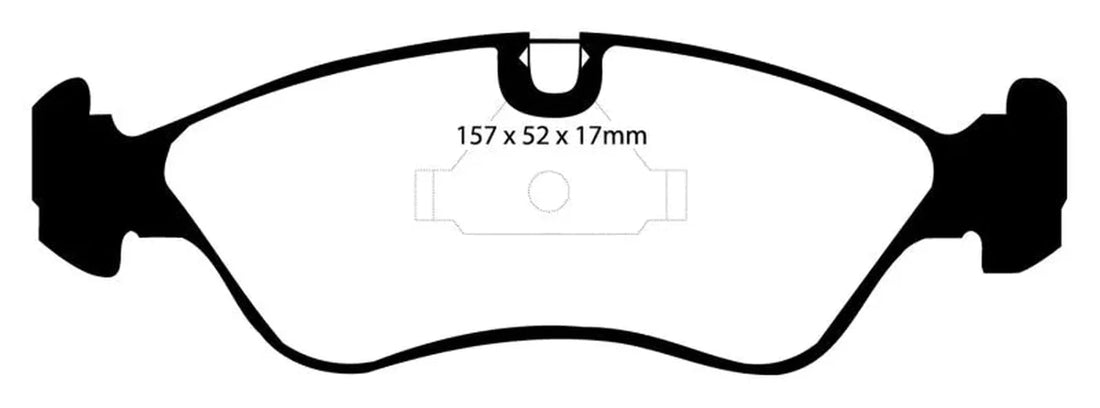 EBC 91-95 Opel Astra 2.0 Redstuff Front Brake Pads - Additional View 5