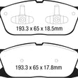 Load image into Gallery viewer, EBC DP43046R Yellowstuff Front Brake Pads fits 2015-2022 Ford Edge SE / 2015-2022 Ford Edge SEL / 2015-2018 Ford Edge Spor...