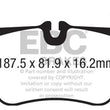 Load image into Gallery viewer, EBC 2018+ Porsche Cayenne (3rd Gen) 4.0TT Extra Duty Rear Brake Pads - Main Product View