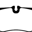 Load image into Gallery viewer, EBC 2018+ Porsche Cayenne (3rd Gen) 4.0TT Extra Duty Rear Brake Pads - Side View