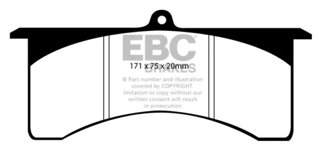 EBC Brakes Greenstuff 2000 Series Sport Pads - Side View