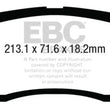 Load image into Gallery viewer, EBC 13+ Ford F250 (inc Super Duty) 6.2 (2WD) Greenstuff Front Brake Pads - Main Product View