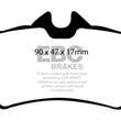 Load image into Gallery viewer, EBC Greenstuff Rear Brake Pads fits 1994-2004 Ford Mustang - Main Product View