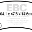 Load image into Gallery viewer, EBC 2016+ Mazda 6 2.5L Greenstuff Rear Brake Pads - Main Product View