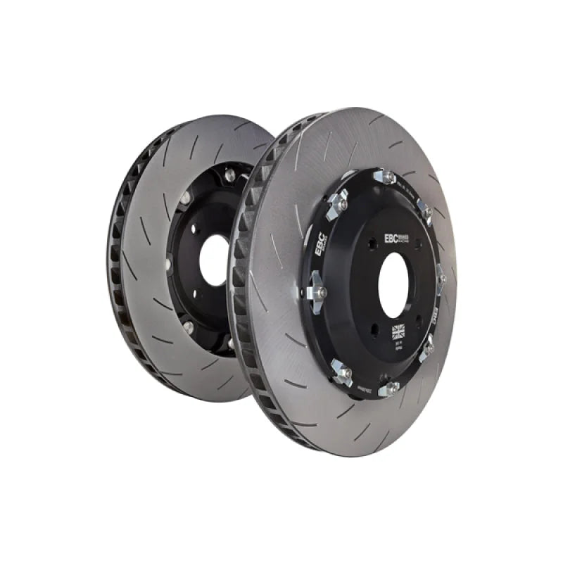 EBC Racing 06-13 Chevrolet Corvette C6 7.0L (Z06) SG-Racing Floating Conversion Rotors - Side View
