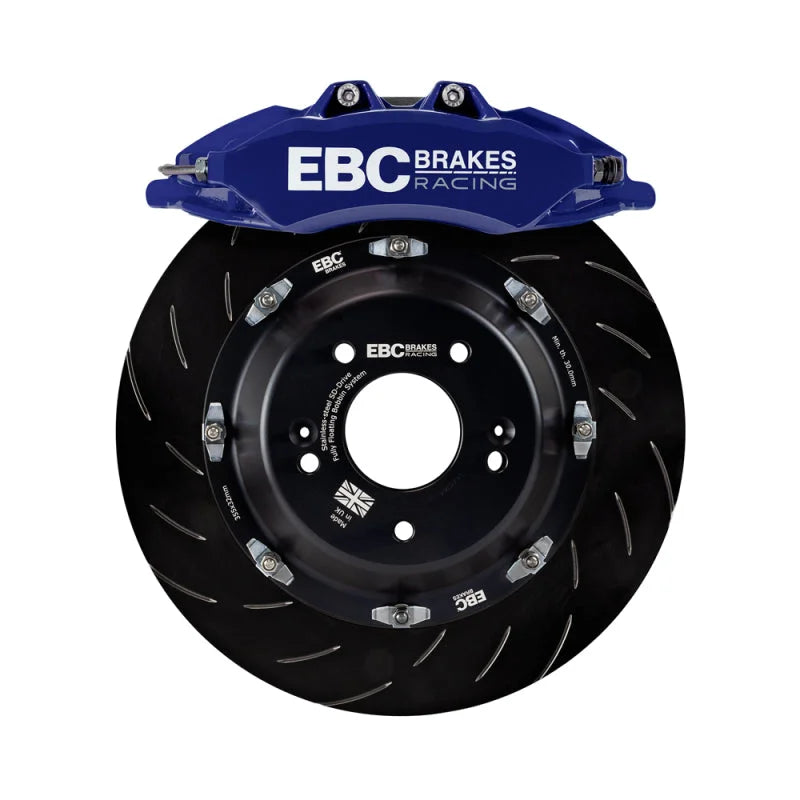 EBC Racing 07-13 BMW M3 (E90/E92/E82) Blue Apollo-6 Calipers 380mm Rotors Front Big Brake Kit - Main Product View