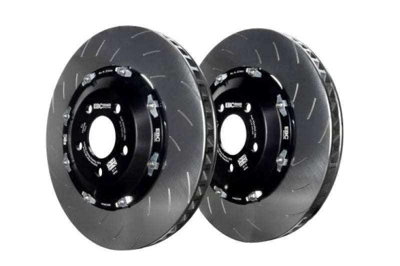 EBC Racing 12-16 Audi RS4 (B8) Front Floating SD-Rotor Replacement Disc Rings (Pair) - Installation View