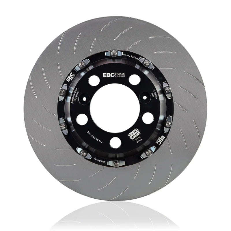 EBC Racing 2 Piece Floating Conversion SG Racing Front Rotors fits 2016-2020 Lexus GS F / 2015-2021 Lexus RC F