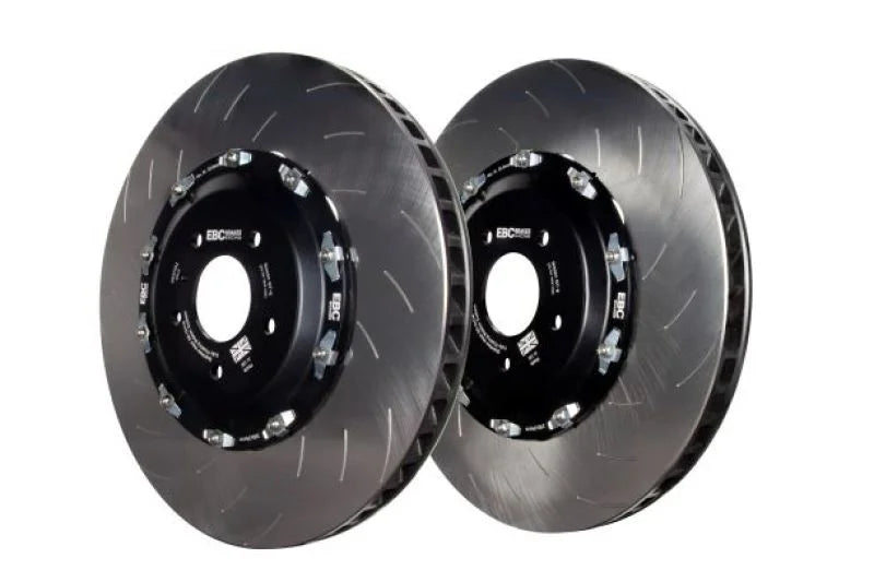 EBC Racing 2012+ Nissan GT-R (R35) 2 Piece SG Racing Front Rotors - Side View