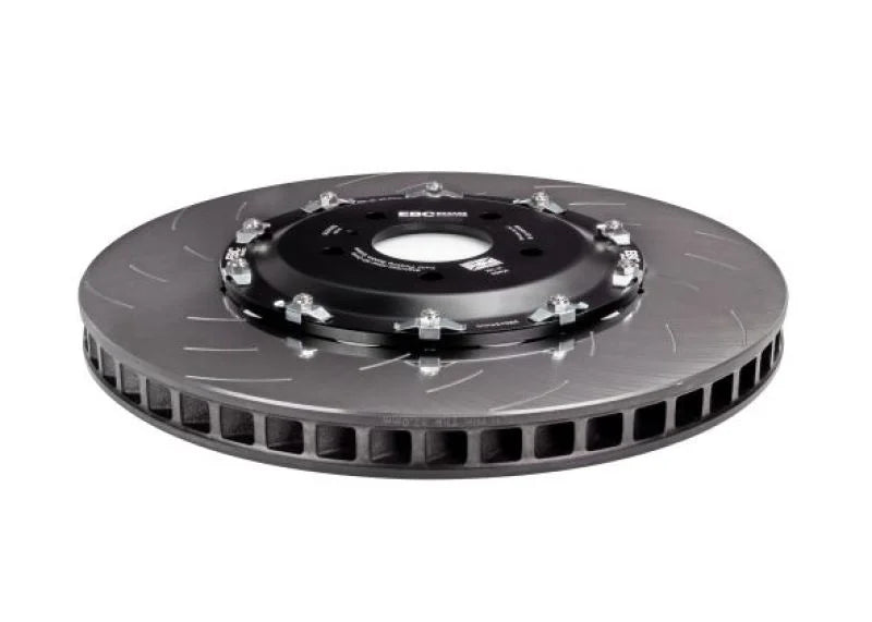 EBC Racing 2012+ Nissan GT-R (R35) 2 Piece SG Racing Front Rotors - Back View