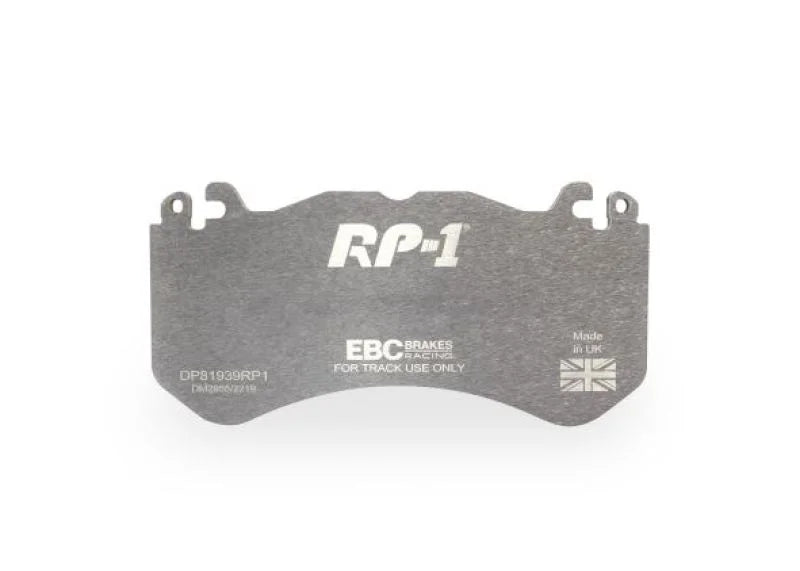 EBC Racing 2014+ Mercedes-Benz AMG GT RP-1 Race Front Brake Pads - Side View