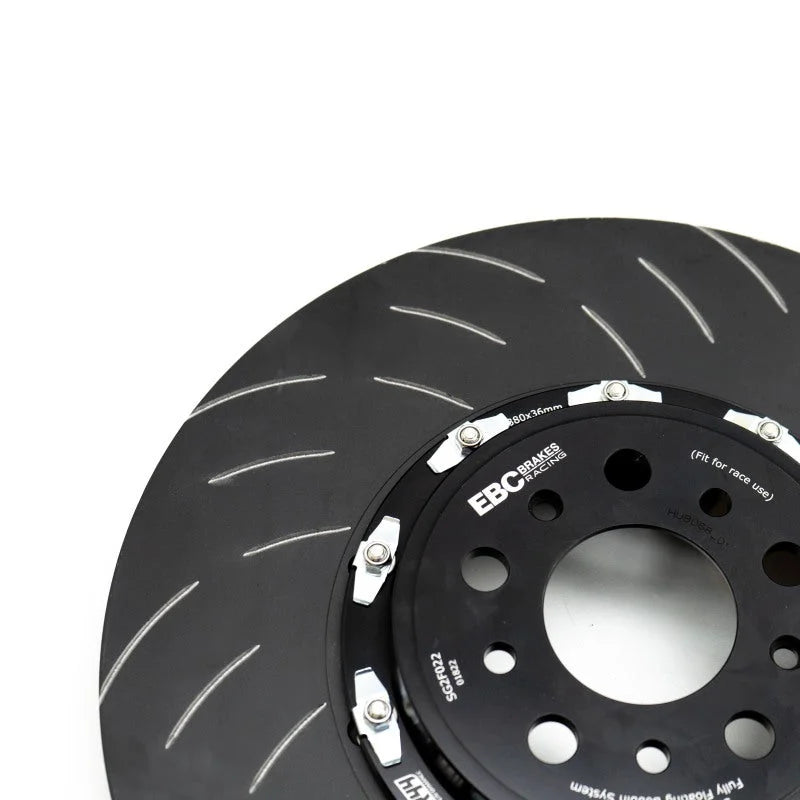 EBC Racing 2022+ Lotus Emira 2.0T/3.5L Supercharged 2 Piece SG Racing Front Rotors - Side View