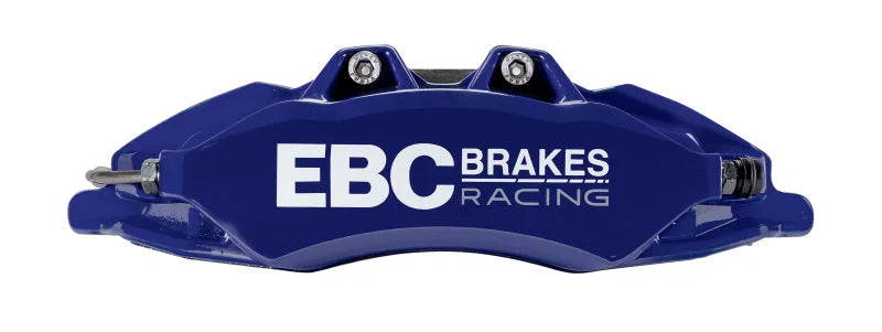 EBC Racing 92-05 BMW 3-Series E36/E46 Blue Apollo-6 Calipers 355mm Rotors Front Big Brake Kit - Side View
