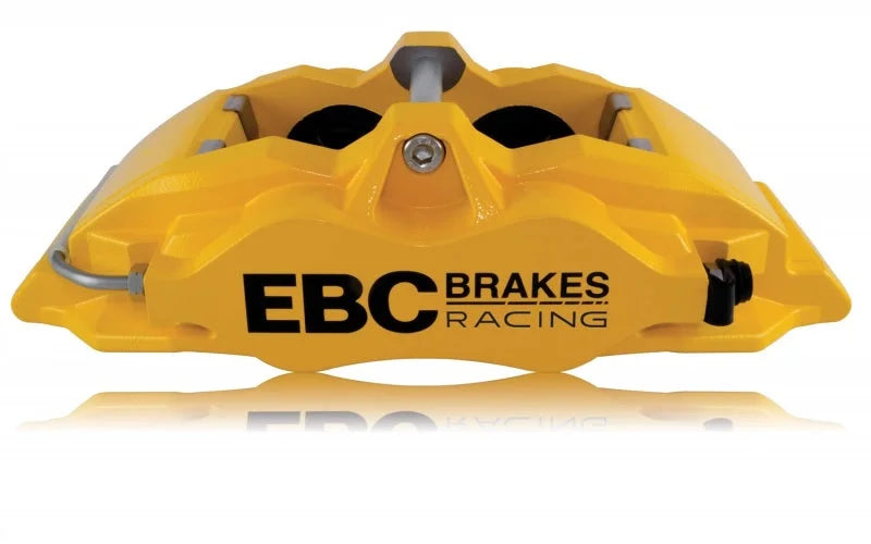 EBC Racing Front Right Apollo-4 Yellow Caliper fits Audi S1 (8x) / 2014-2017 Ford Fiesta ST / 2014-2021 Mini Cooper S - Ad...